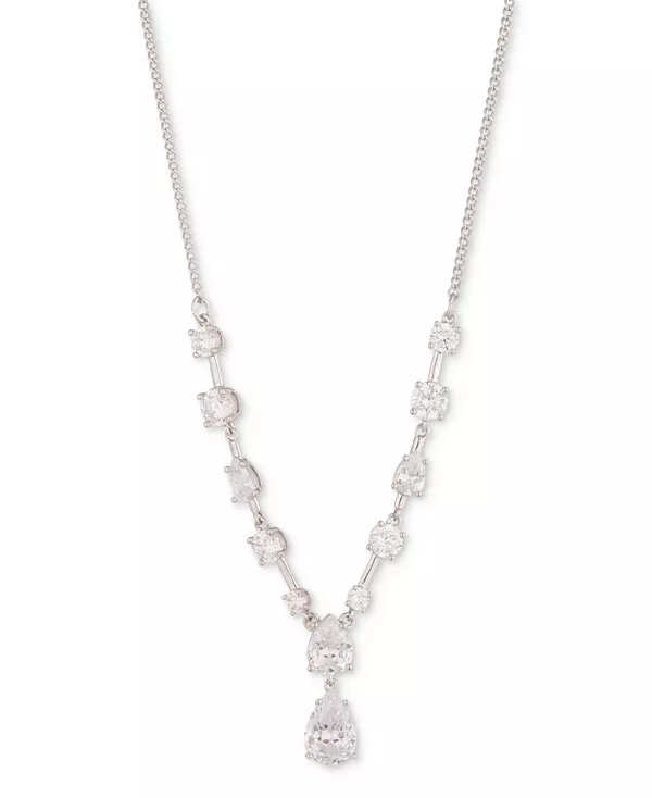 Ожерелье-Лариат из смешанных кубических цирконий серебристого оттенка, 16 дюймов + удлинитель 3 дюйма Givenchy, silver/white
Ожерелье-Лариат из смешанных кубических цирконий серебристого оттенка, 16 дюймов + удлинитель 3 дюйма Givenchy, silver/white