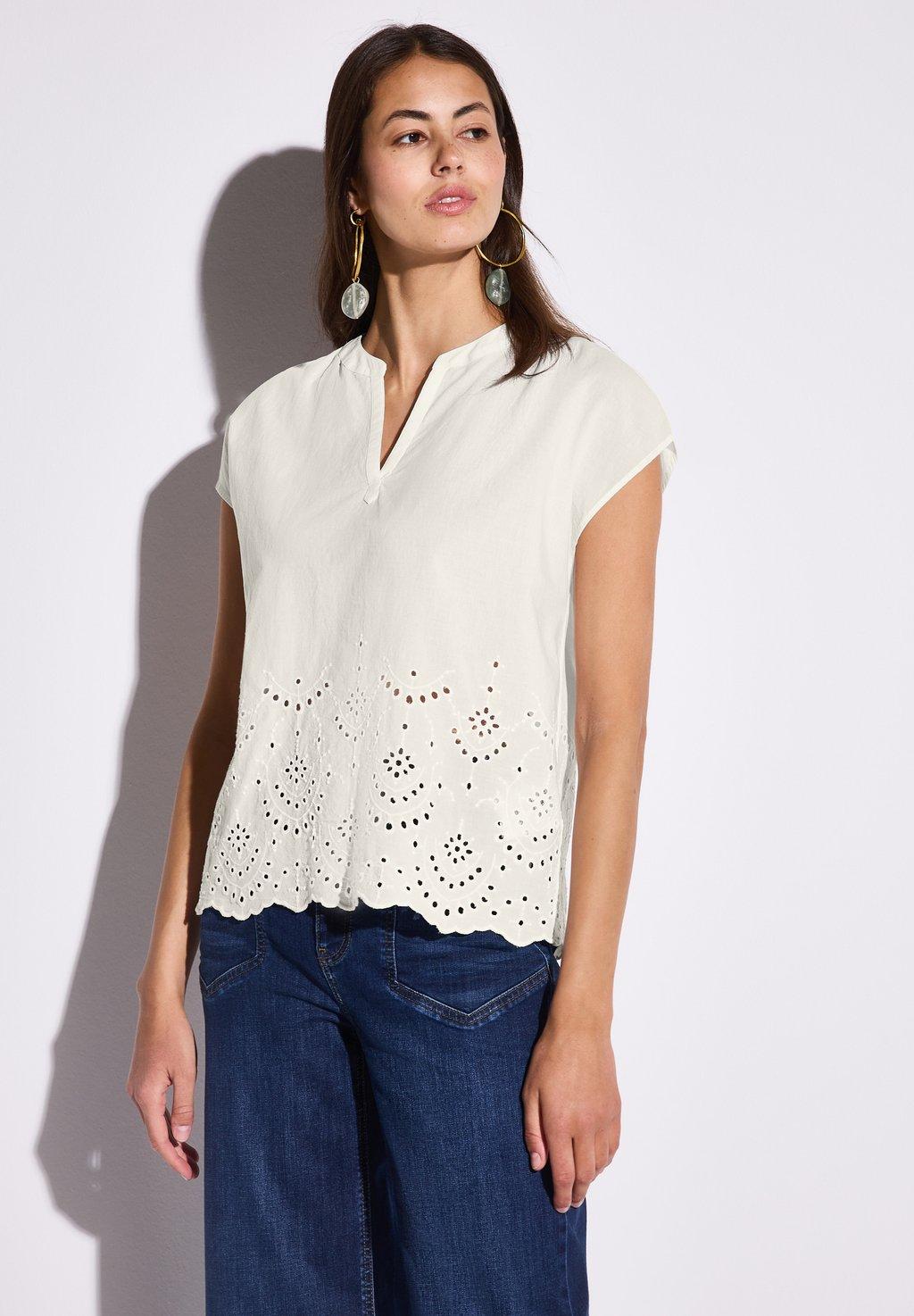 Блуза MIT STICKEREI Street One, кремовый
Блуза MIT STICKEREI Street One, кремовый