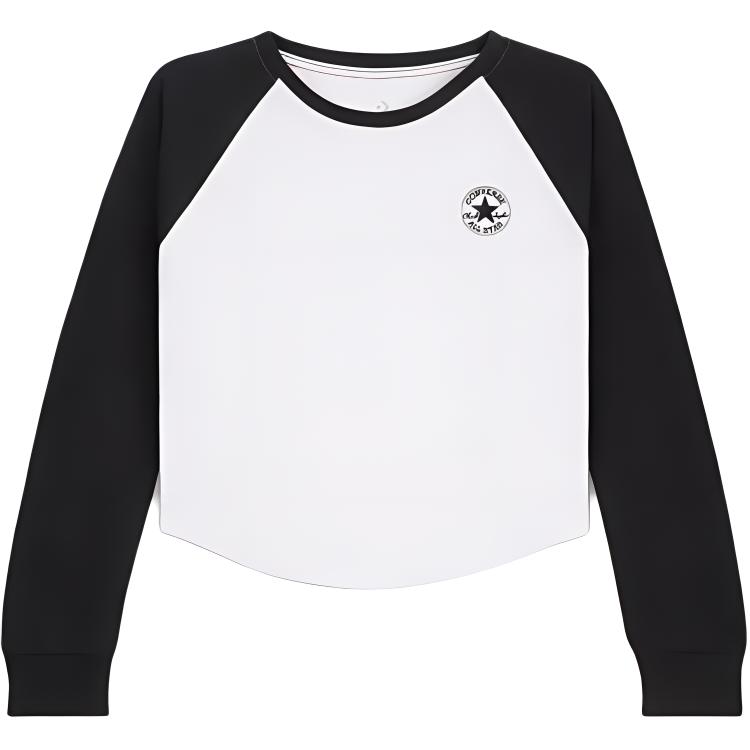 Футболка с рукавом реглан Converse, белая
Футболка с рукавом реглан Converse, белая