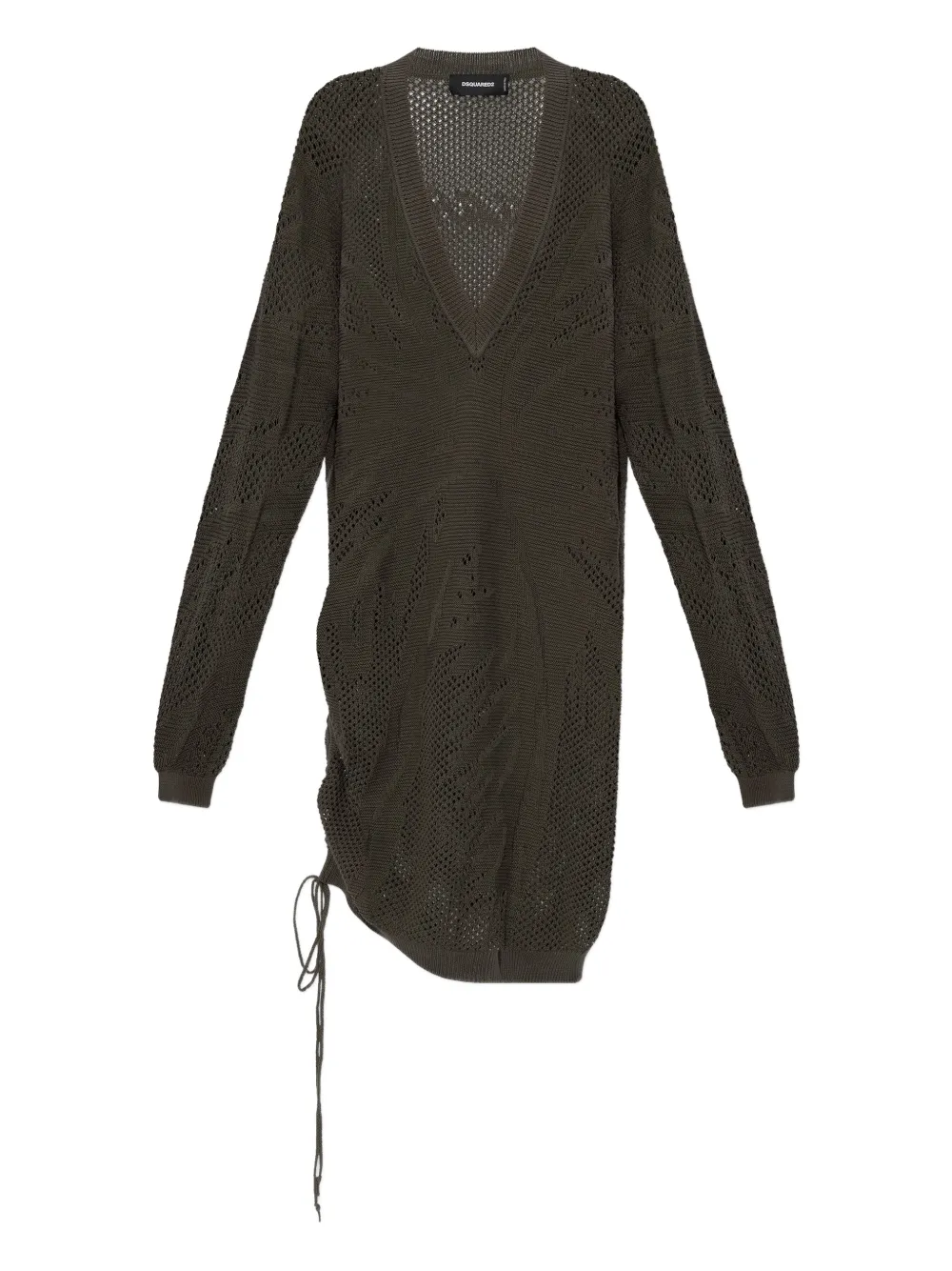 Платье миди на завязках с V-образным вырезом Dsquared2, зеленый
Платье миди на завязках с V-образным вырезом Dsquared2, зеленый