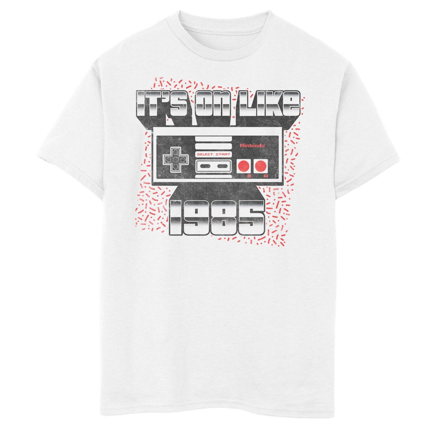 Футболка с надписью «It's On Like 1985» для мальчиков 8–20 лет, контроллер Nintendo NES Licensed Character, белый
Футболка с надписью «It's On Like 1985» для мальчиков 8–20 лет, контроллер Nintendo NES Licensed Character, белый