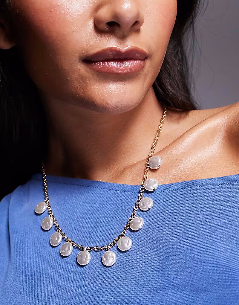 Ожерелье с подвесками из жемчуга из золота True Decadence
Ожерелье с подвесками из жемчуга из золота True Decadence