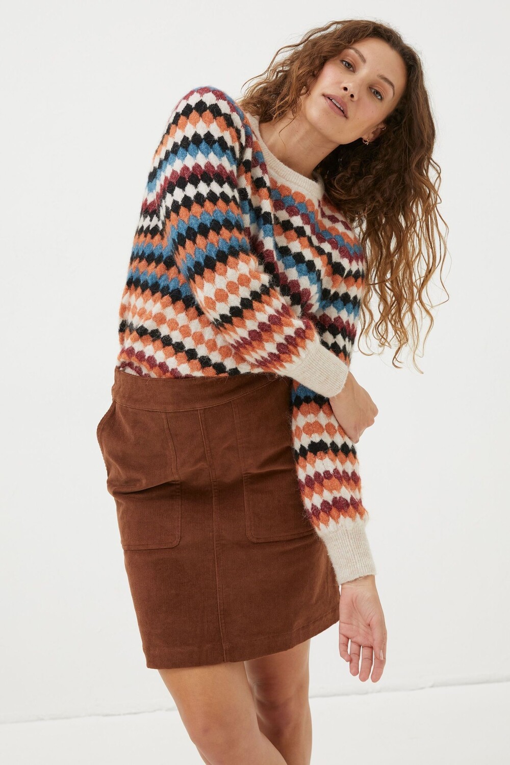 Вельветовая юбка Eliza Fat Face, коричневый
Вельветовая юбка Eliza Fat Face, коричневый