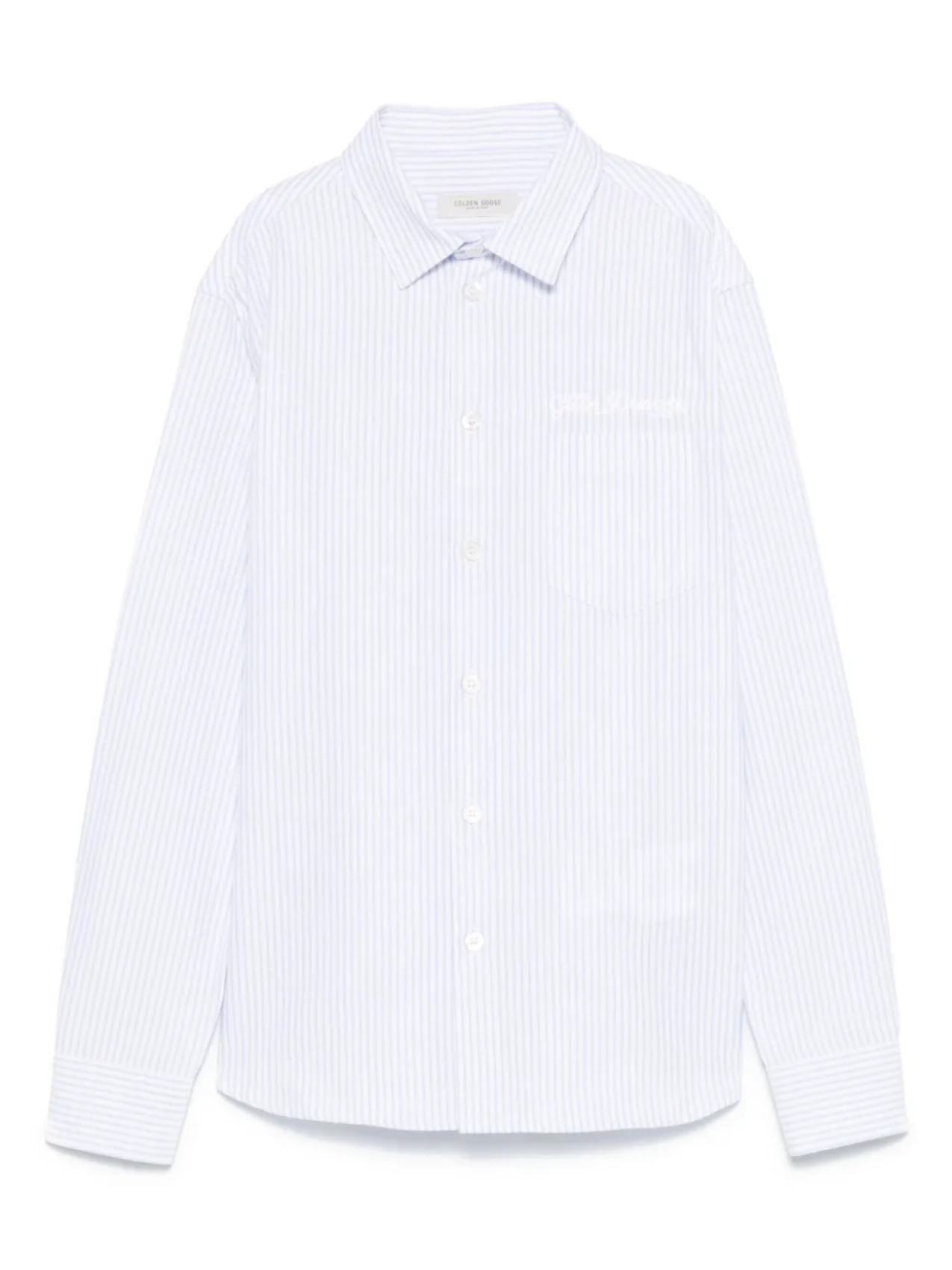 Детская полосатая рубашка Golden Goose Golden Goose Kids, синий
Детская полосатая рубашка Golden Goose Golden Goose Kids, синий