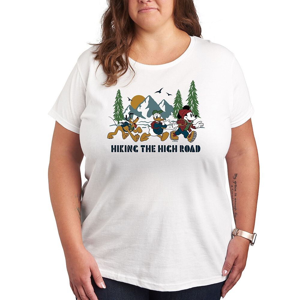 Футболка с изображением Микки Мауса, Дональда Дака и Плутона от Disney Plus Hiking The High Road, белый
Футболка с изображением Микки Мауса, Дональда Дака и Плутона от Disney Plus Hiking The High Road, белый