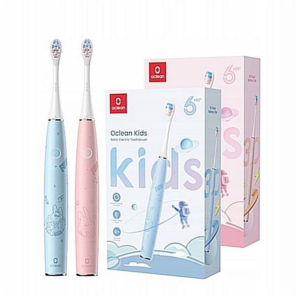 Набор: звуковая зубная щетка для детей, 2 шт. Oclean Kids
Набор: звуковая зубная щетка для детей, 2 шт. Oclean Kids
