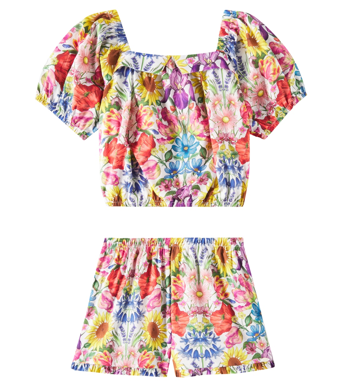 Комплект из хлопкового топа и шорт с цветочным принтом Tartine et Chocolat, Multicolore
Комплект из хлопкового топа и шорт с цветочным принтом Tartine et Chocolat, Multicolore