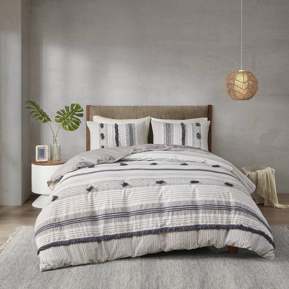 INK+IVY Cody Комплект из 3 хлопковых пододеяльников с накладками, цвет Gray Navy
INK+IVY Cody Комплект из 3 хлопковых пододеяльников с накладками, цвет Gray Navy