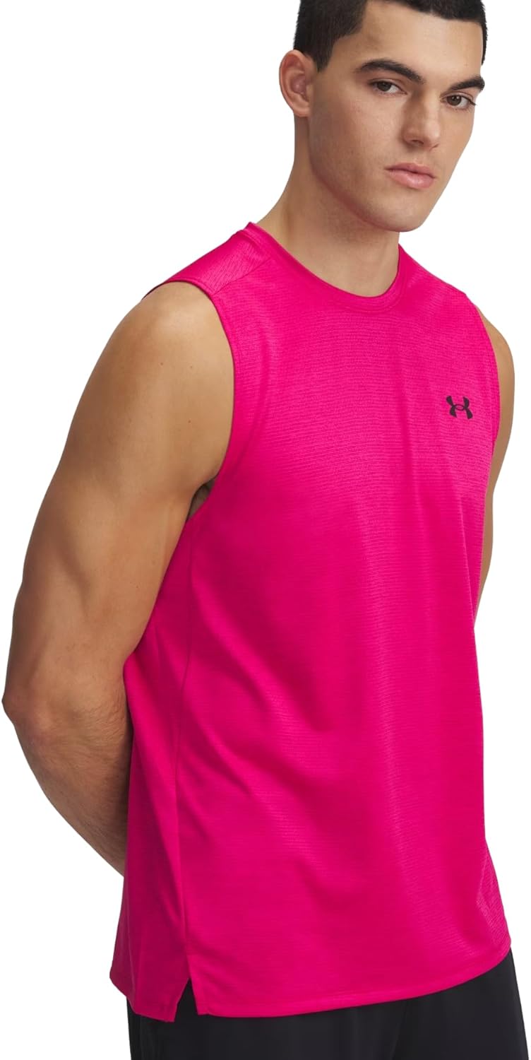 Футболка-майка Under Armour Tech для мужчин, Shaded Fuchsia/Black - 681
Футболка-майка Under Armour Tech для мужчин, Shaded Fuchsia/Black - 681