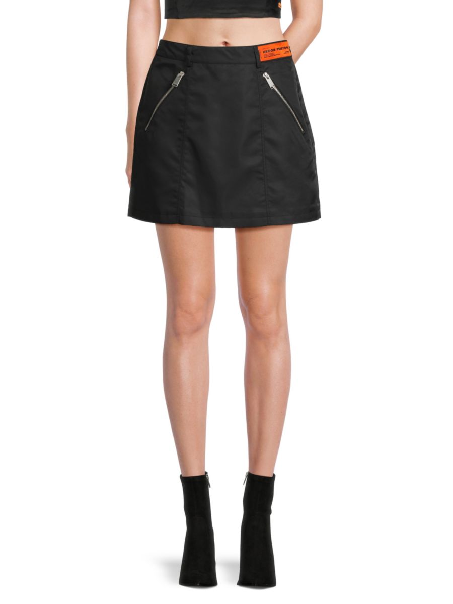 Мини-юбка Exray с карманом на молнии Heron Preston, черный
Мини-юбка Exray с карманом на молнии Heron Preston, черный