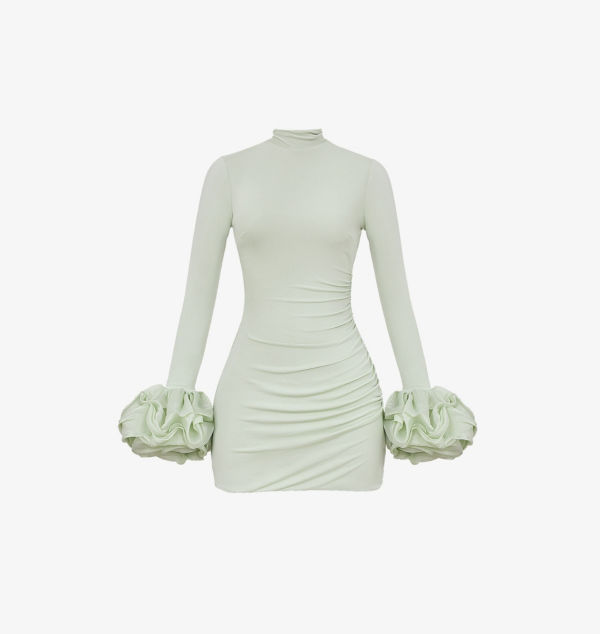 Платье-Мини из джерси с оборками на манжетах Camilla House Of Cb, зеленый
Платье-Мини из джерси с оборками на манжетах Camilla House Of Cb, зеленый