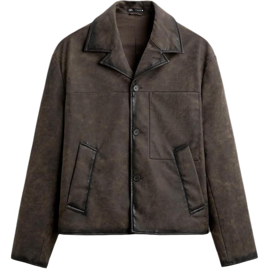 Кожаная куртка мужская коричневый Zara
Кожаная куртка мужская коричневый Zara