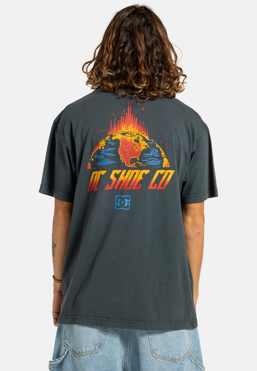 Футболка с принтом FREE FALL DC Shoes, черный 
Футболка с принтом FREE FALL DC Shoes, черный