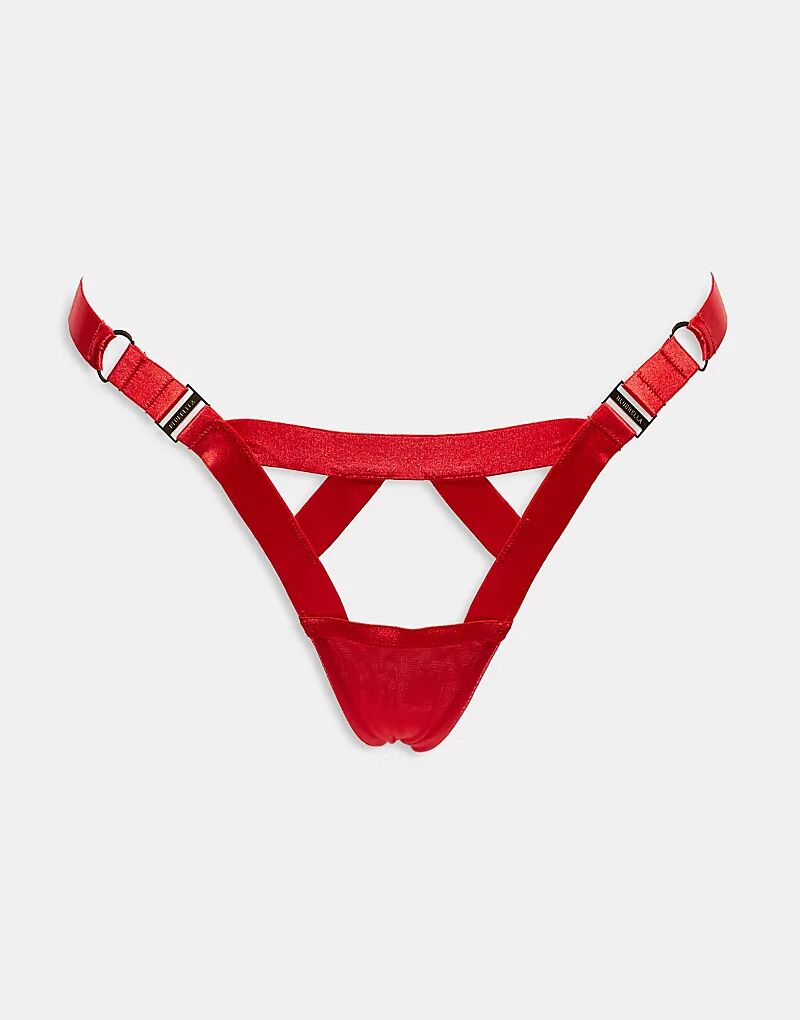 Стринги Ariana с отделкой ремешками красного цвета Bluebella
Стринги Ariana с отделкой ремешками красного цвета Bluebella