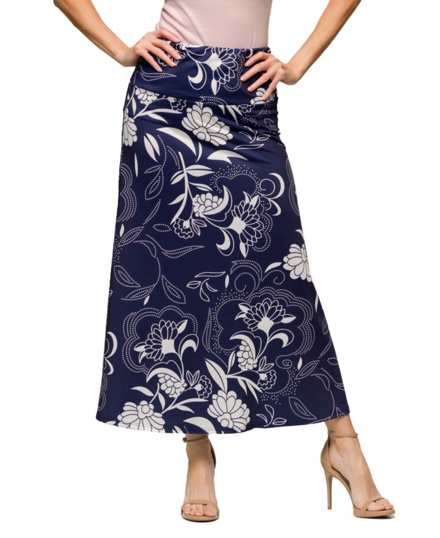 Женская макси-юбка А-силуэта с цветочным принтом, темно-синего цвета, на эластичном поясе 24seven Comfort Apparel, Grey Multi
Женская макси-юбка А-силуэта с цветочным принтом, темно-синего цвета, на эластичном поясе 24seven Comfort Apparel, Grey Multi