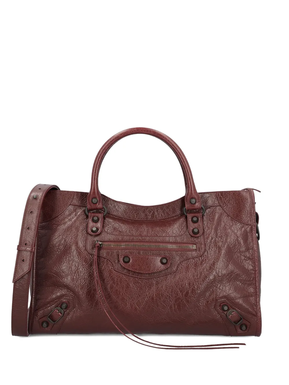 Сумка-тоут Le City среднего размера из кожи Balenciaga, красный
Сумка-тоут Le City среднего размера из кожи Balenciaga, красный