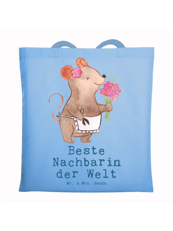 Сумка для переноски Mr & Mrs Panda Maus Beste Nachbarin der Welt, небесно-синий
Сумка для переноски Mr & Mrs Panda Maus Beste Nachbarin der Welt, небесно-синий