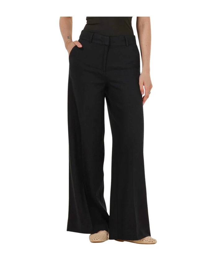 Черные летние брюки с высокой талией Rouge Edit, черный
Черные летние брюки с высокой талией Rouge Edit, черный