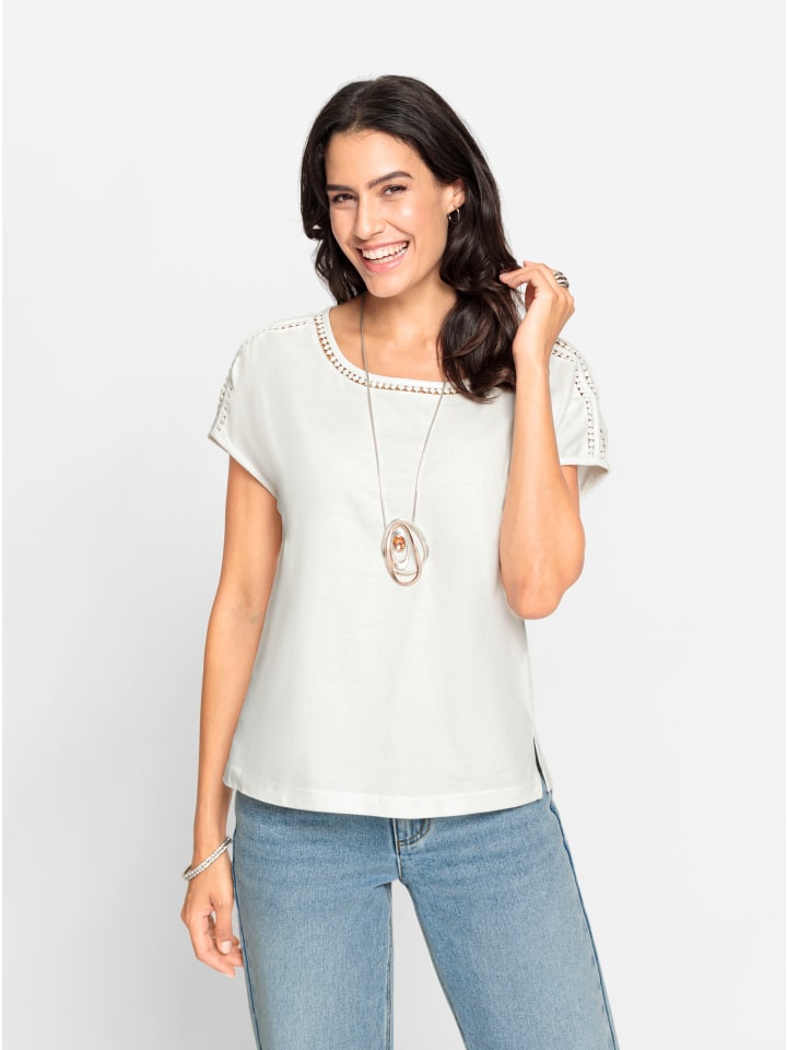 Рубашка с круглым вырезом цвета экрю WITT WEIDEN
Рубашка с круглым вырезом цвета экрю WITT WEIDEN