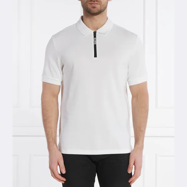 Рубашка-Поло классического кроя с молнией и логотипом SS Michael Kors, белый
Рубашка-Поло классического кроя с молнией и логотипом SS Michael Kors, белый