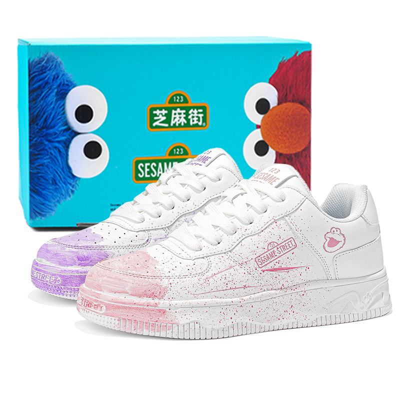 SESAME STREET Термоустойчивые противоскользящие износостойкие скейтерские кроссовки низкие с увеличенной высотой подошвы унисекс Sugar Bean в асимметричном дизайне
SESAME STREET Термоустойчивые противоскользящие износостойкие скейтерские кроссовки низкие с увеличенной высотой подошвы унисекс Sugar Bean в асимметричном дизайне