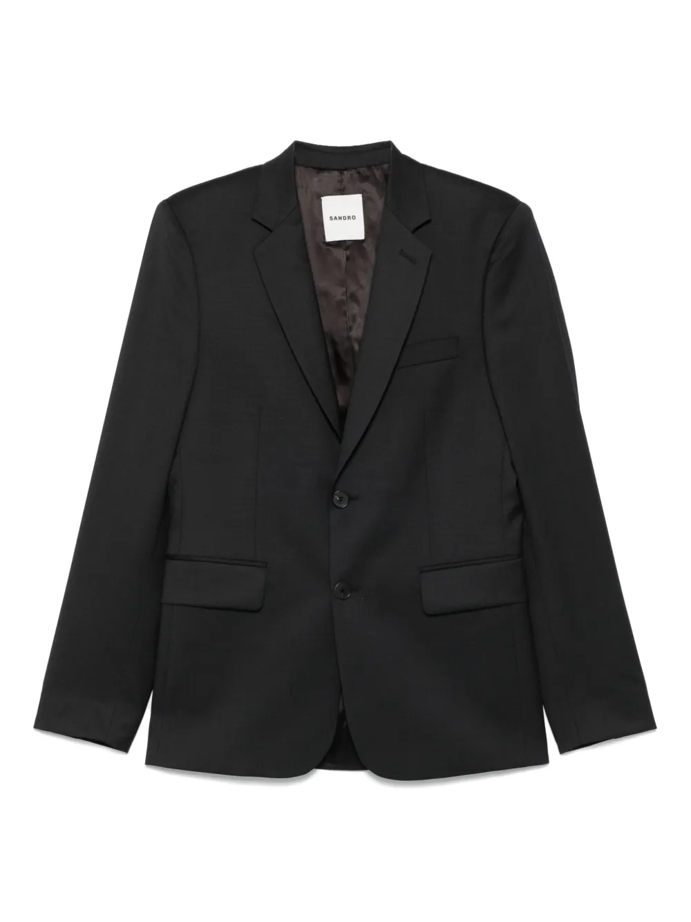 Однобортный пиджак Sandro, черный
Однобортный пиджак Sandro, черный