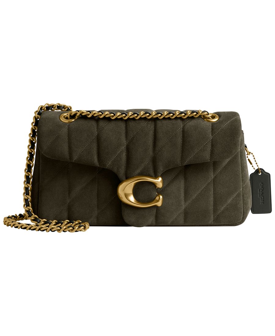Стеганая замшевая сумка через плечо среднего размера, размер 26 COACH, Brass/Olive
Стеганая замшевая сумка через плечо среднего размера, размер 26 COACH, Brass/Olive