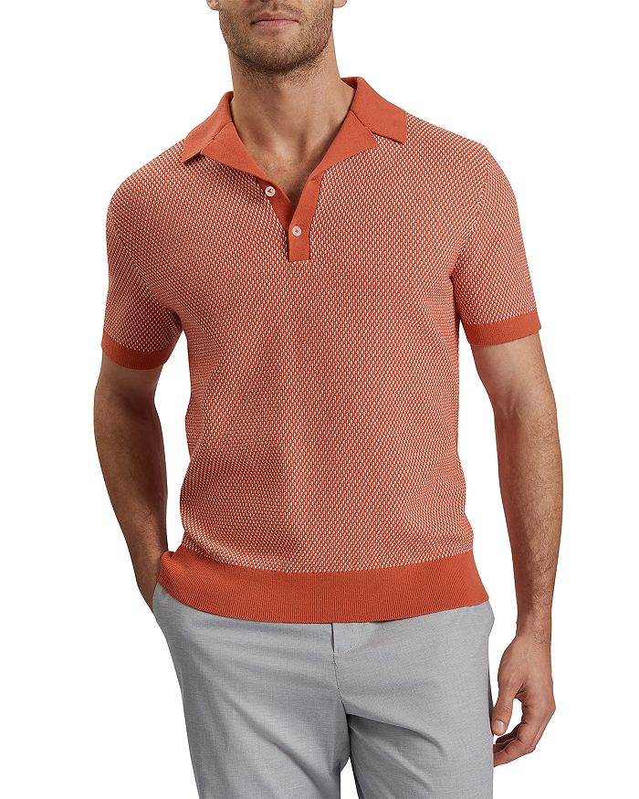 Грегри Поло с мелкой вязкой Ted Baker, красный 
Грегри Поло с мелкой вязкой Ted Baker, красный