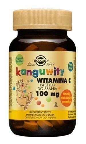 Пастилки Solgar Kanguwity z Witaminą C, 90 шт
Пастилки Solgar Kanguwity z Witaminą C, 90 шт