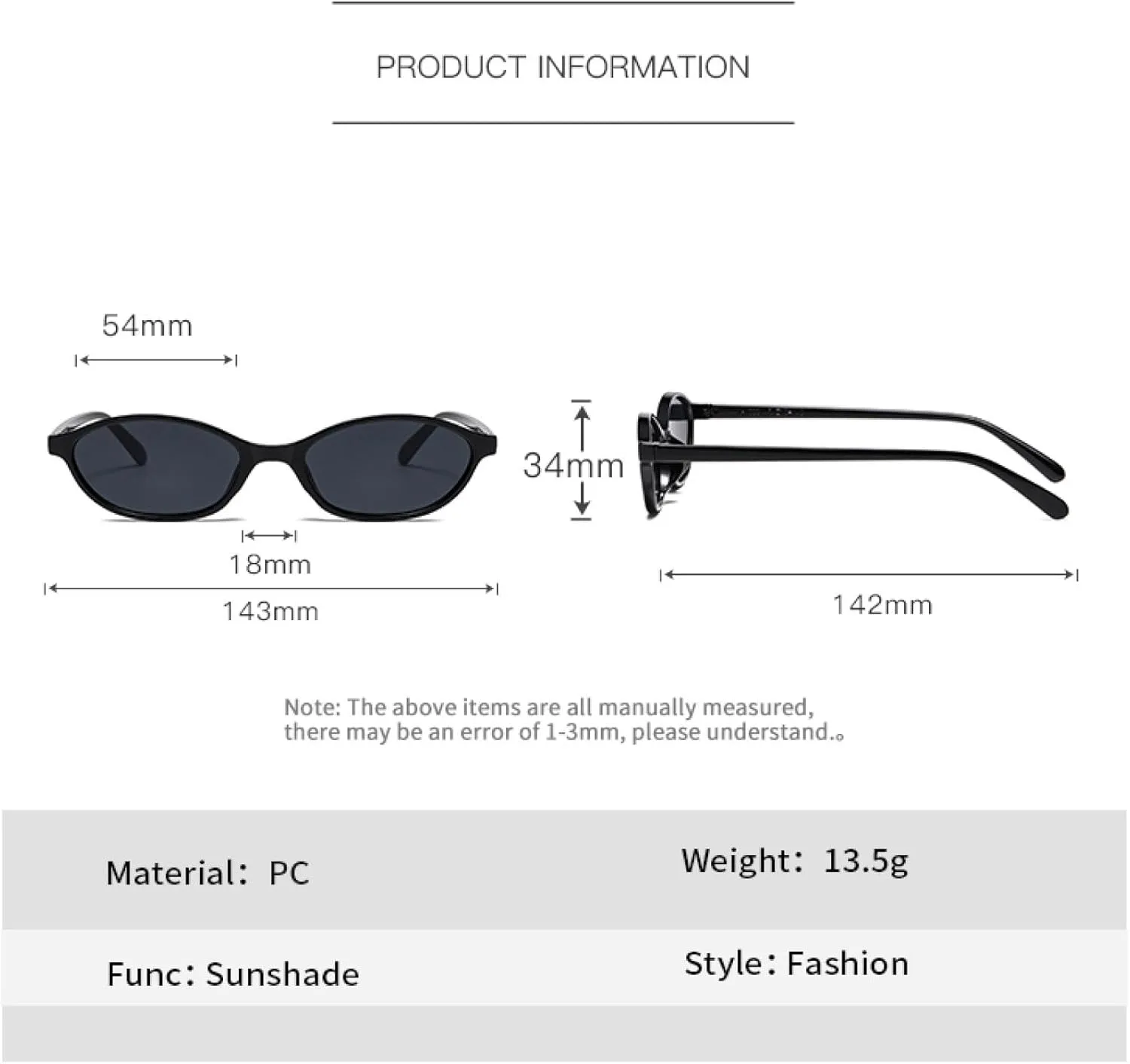 Солнцезащитные очки с защитой от УФ-излучения UV400 | Маленькая овальная оправа | Для женщин и мужчин | Для занятий спортом на открытом воздухе и вождения DSVIGF, 06
Солнцезащитные очки с защитой от УФ-излучения UV400 | Маленькая овальная оправа | Для женщин и мужчин | Для занятий спортом на открытом воздухе и вождения DSVIGF, 06