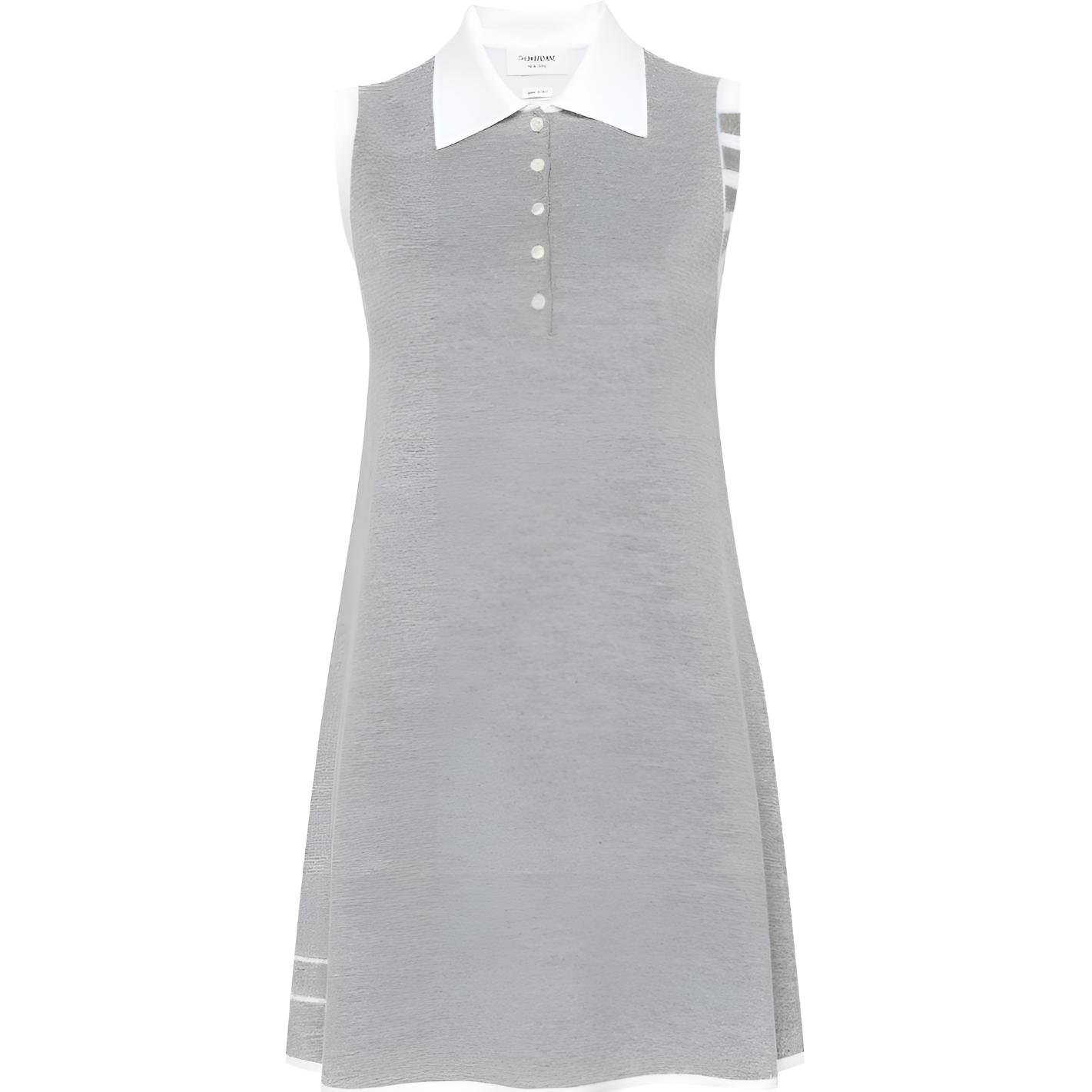 Безрукавное вязаное мини-платье THOM BROWNE, серый
Безрукавное вязаное мини-платье THOM BROWNE, серый