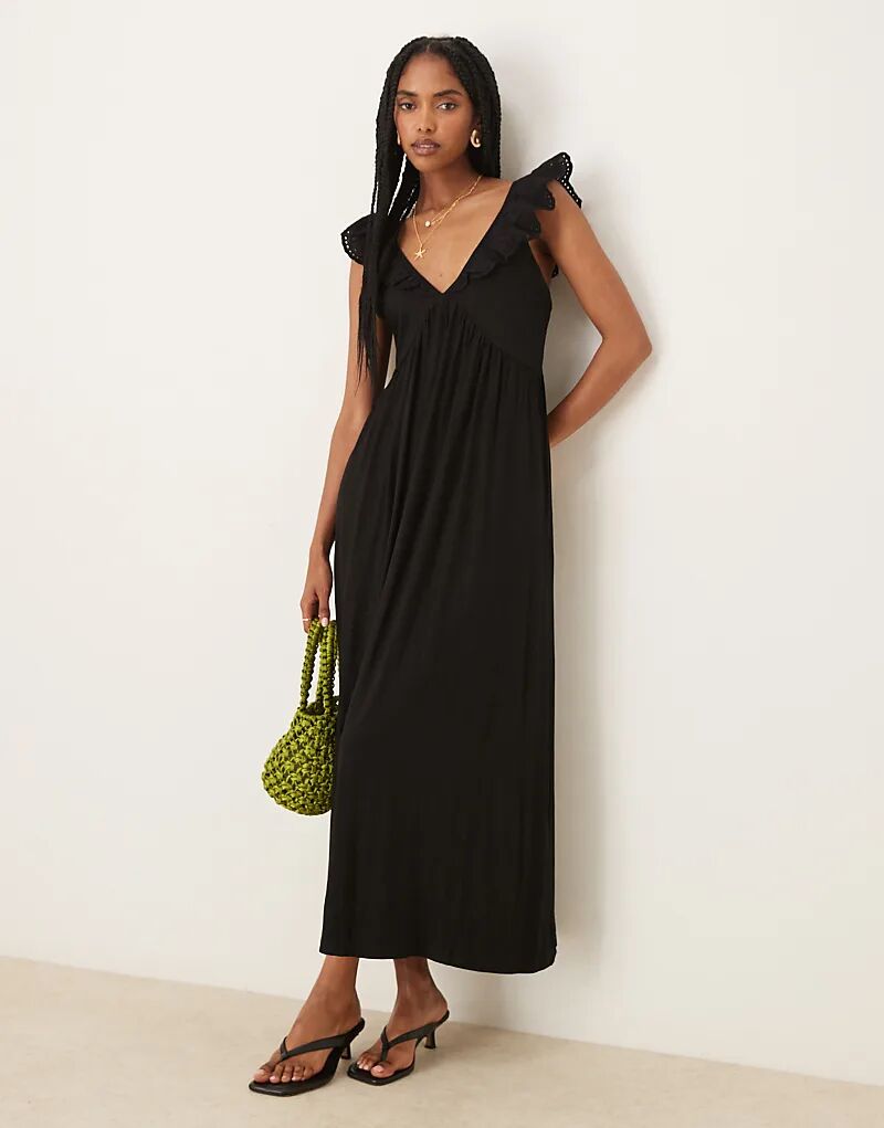 Платье макси от Nobody's Child Jojo черного цвета
Платье макси от Nobody's Child Jojo черного цвета