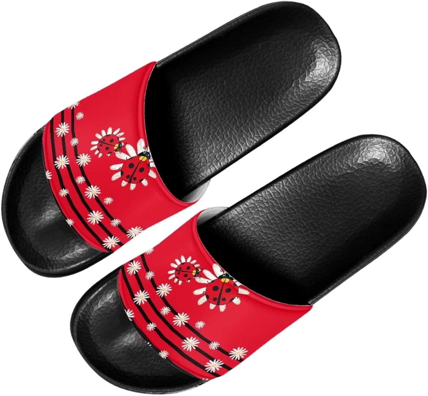 Женские шлепанцы Forchrinse White Music Note Piano, легкие мужские шлепанцы для душа, пляжные плоские шлепанцы, Ladybug Daisy
Женские шлепанцы Forchrinse White Music Note Piano, легкие мужские шлепанцы для душа, пляжные плоские шлепанцы, Ladybug Daisy