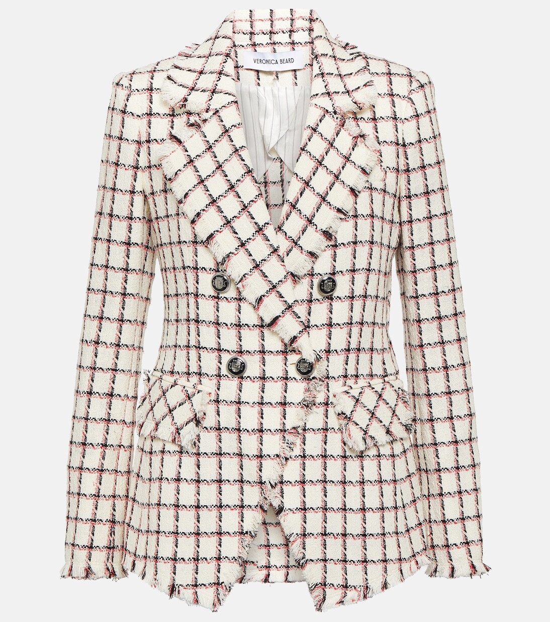 Двубортный пиджак taja из смесового хлопка Veronica Beard, мультиколор
Двубортный пиджак taja из смесового хлопка Veronica Beard, мультиколор