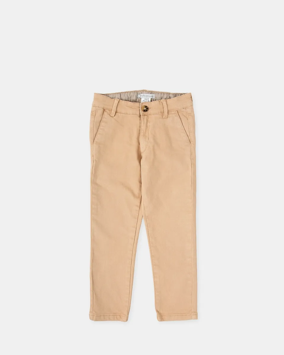 Детские брюки чино с ровной тканью и шлевками на талии Tutto Piccolo, светло-коричневый
Детские брюки чино с ровной тканью и шлевками на талии Tutto Piccolo, светло-коричневый
