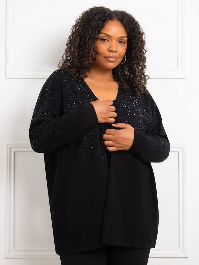 Кардиган омбре с изогнутой шпилькой Live Unlimited, черный
Кардиган омбре с изогнутой шпилькой Live Unlimited, черный