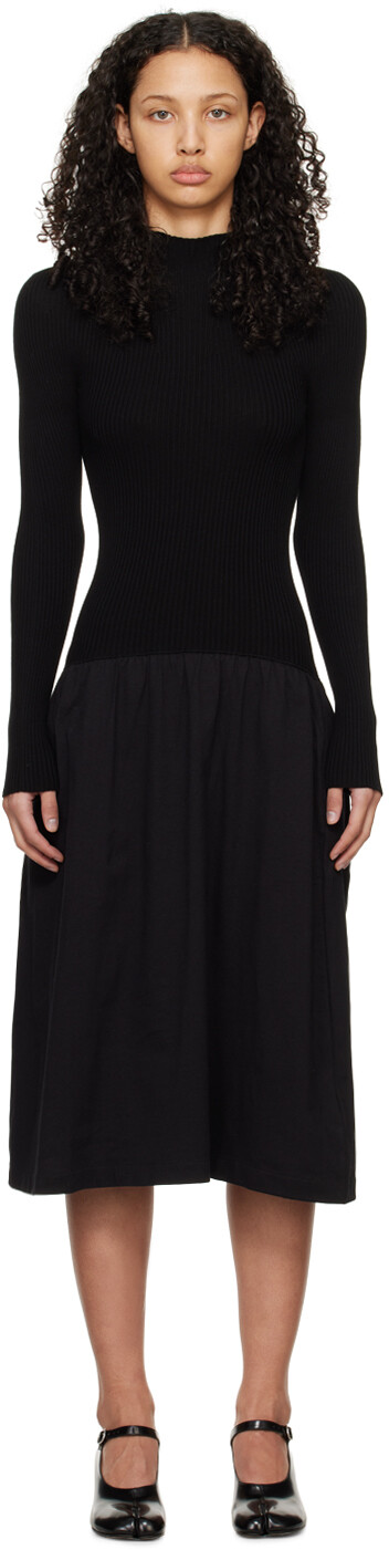 Черное платье-миди со вставками Mm6 Maison Margiela, цвет Black, Черный, Черное платье-миди со вставками Mm6 Maison Margiela, цвет Black
Черное платье-миди со вставками Mm6 Maison Margiela, цвет Black, Черный, Черное платье-миди со вставками Mm6 Maison Margiela, цвет Black