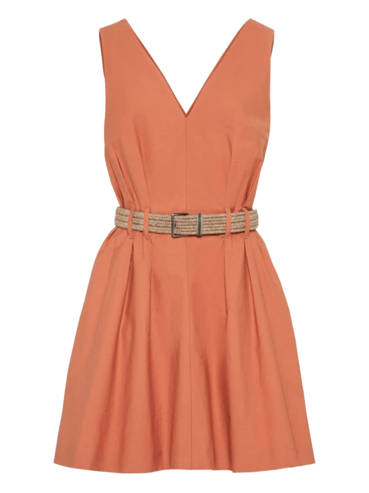 Brunello Cucinelli платье мини с поясом, оранжевый
Brunello Cucinelli платье мини с поясом, оранжевый