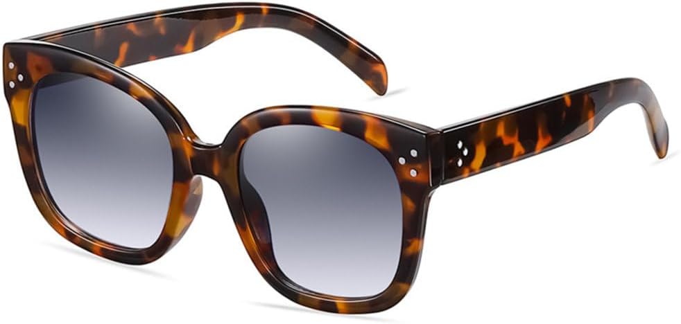 Женские солнцезащитные очки LVTFCO в стиле ретро с декоративными заклепками, мужские солнцезащитные очки с градиентом цвета «чайный серый», защита от ультрафиолета UV400, Leopard Grey
Женские солнцезащитные очки LVTFCO в стиле ретро с декоративными заклепками, мужские солнцезащитные очки с градиентом цвета «чайный серый», защита от ультрафиолета UV400, Leopard Grey