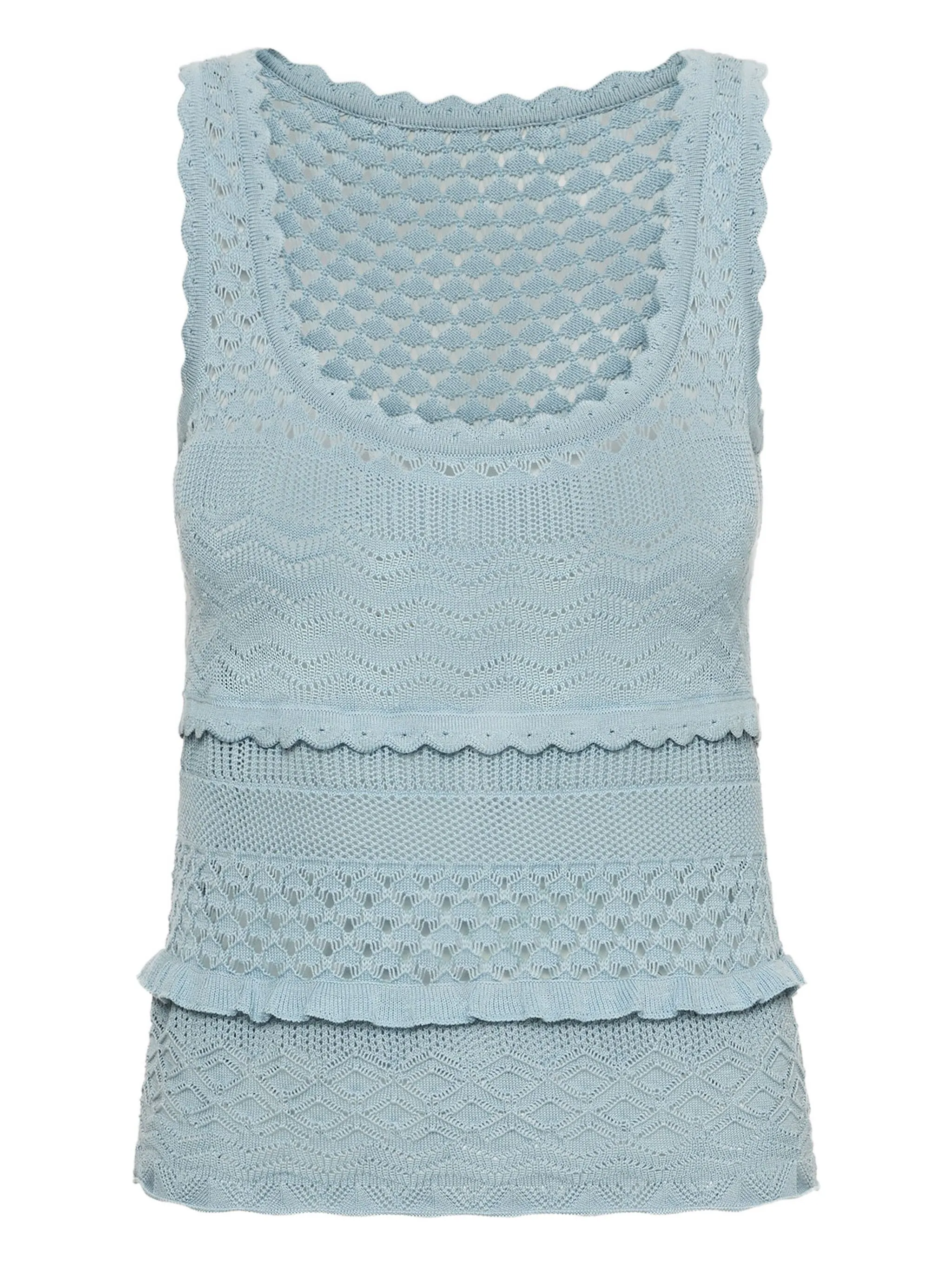 Топ с фестонами Oscar De La Renta, синий
Топ с фестонами Oscar De La Renta, синий