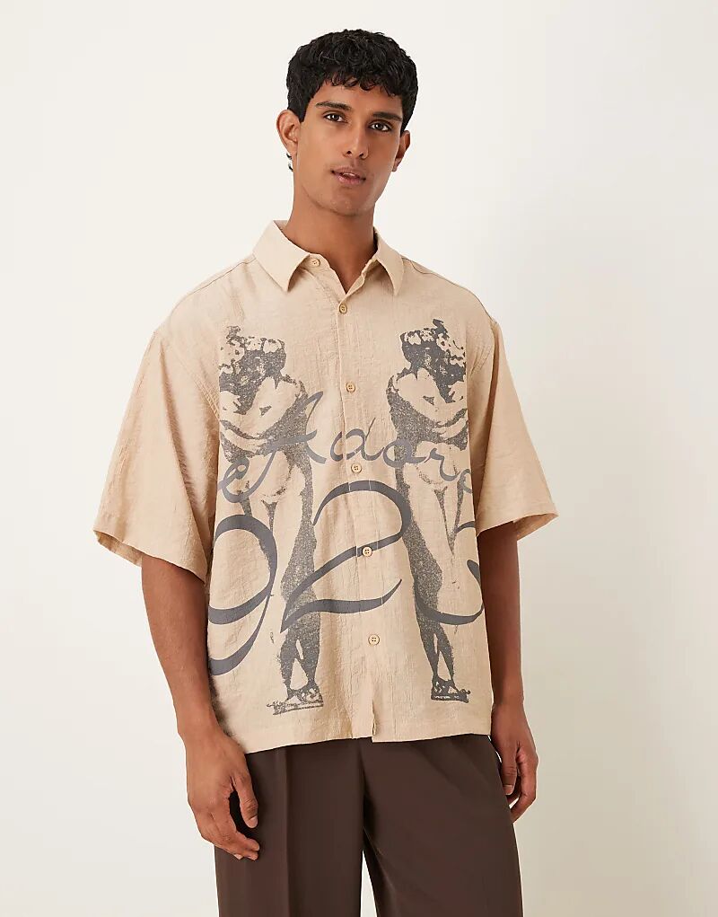 Рубашка свободного кроя ASOS DESIGN цвета хаки с принтом
Рубашка свободного кроя ASOS DESIGN цвета хаки с принтом