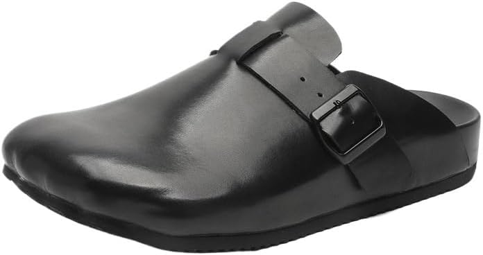 Мужские лоферы, кожаные слипоны-полутапочки, толстая подошва, противоскользящие и износостойкие, повседневные, деловые, рабочие, удобные, для улицы Zestrelax, черный
Мужские лоферы, кожаные слипоны-полутапочки, толстая подошва, противоскользящие и износостойкие, повседневные, деловые, рабочие, удобные, для улицы Zestrelax, черный