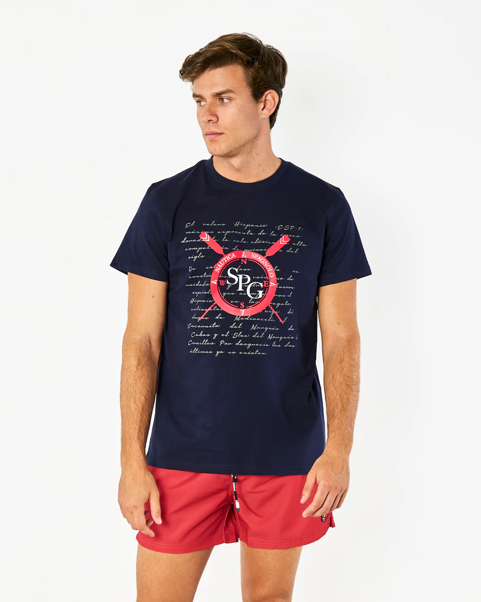 Мужская футболка темно-синего цвета с коротким рукавом Spagnolo, темно-синий
Мужская футболка темно-синего цвета с коротким рукавом Spagnolo, темно-синий