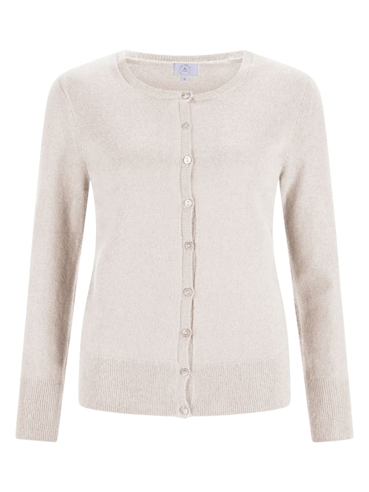 Кардиган с круглым вырезом белого цвета CASH-MERE.CH
Кардиган с круглым вырезом белого цвета CASH-MERE.CH