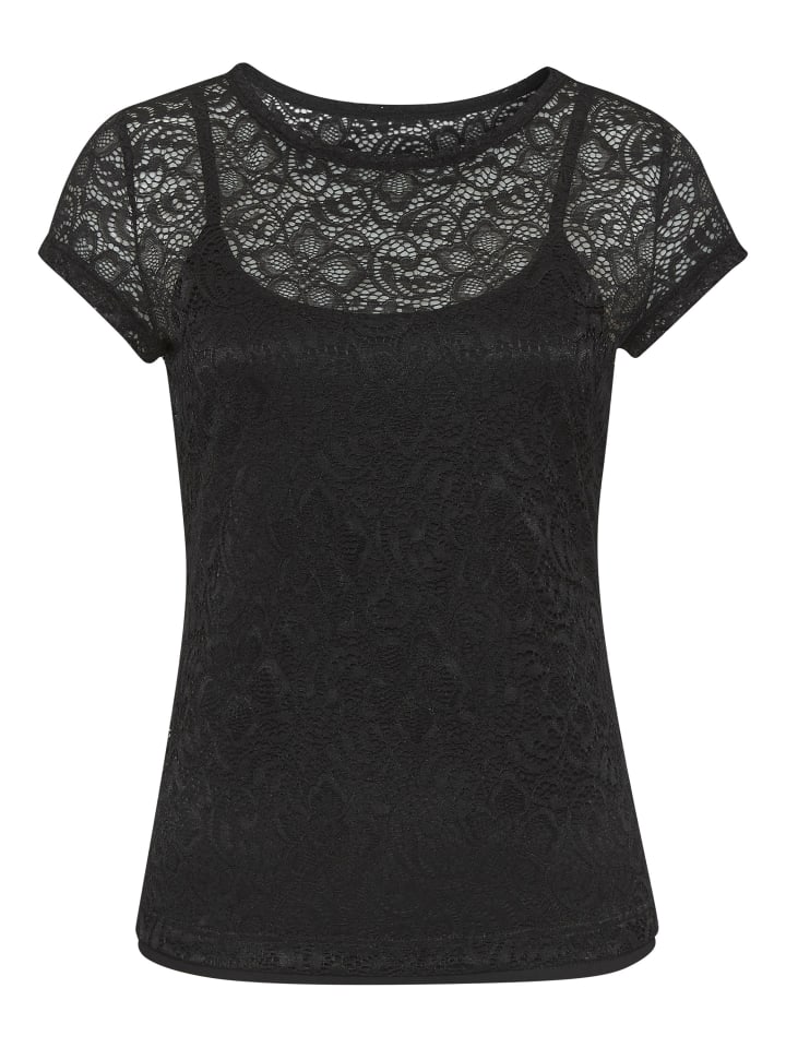 Кружевная рубашка черного цвета LASCANA
Кружевная рубашка черного цвета LASCANA