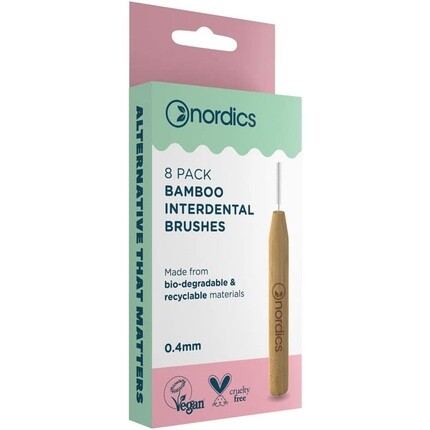 Зубная щетка Eco межзубная бамбуковая 0,40 мм 12 г синяя, Nordics Organic Care
Зубная щетка Eco межзубная бамбуковая 0,40 мм 12 г синяя, Nordics Organic Care