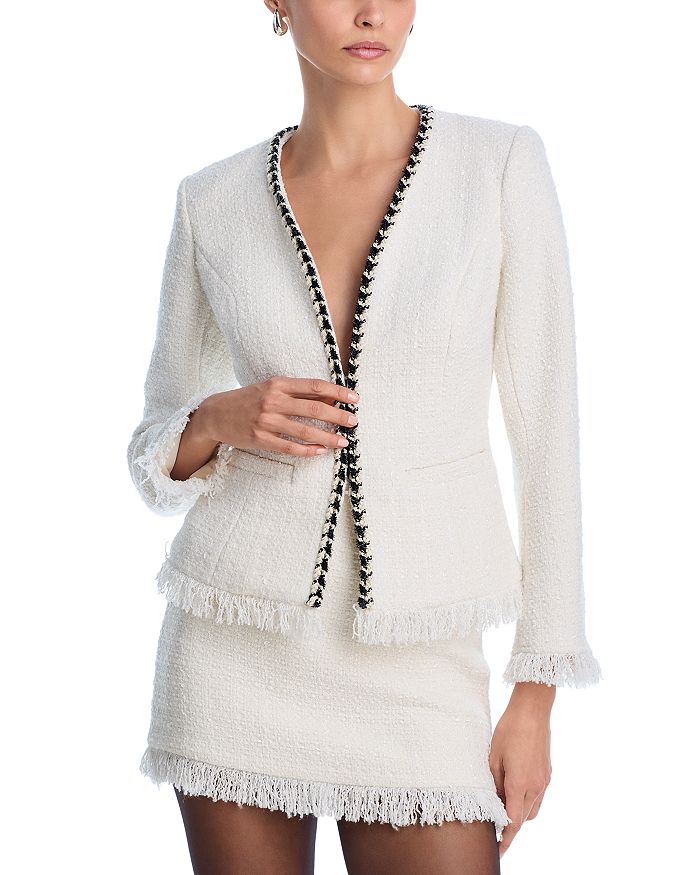 Пиджак из твида с бахромой AQUA, белый
Пиджак из твида с бахромой AQUA, белый