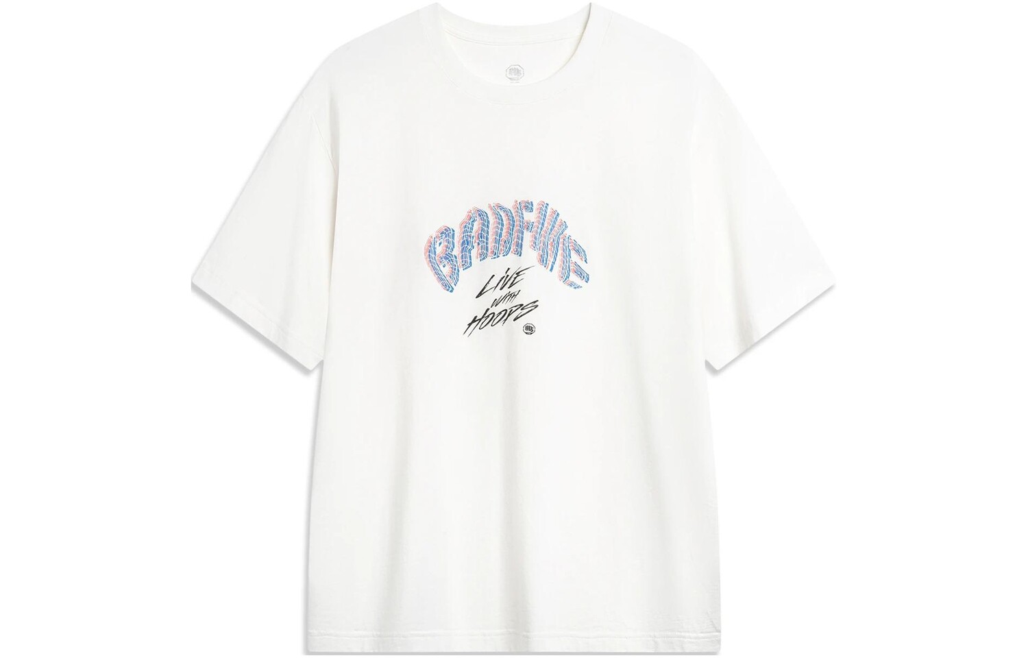 Футболка Badfive мужская молочно-белая Lining, слоновая кость 
Футболка Badfive мужская молочно-белая Lining, слоновая кость