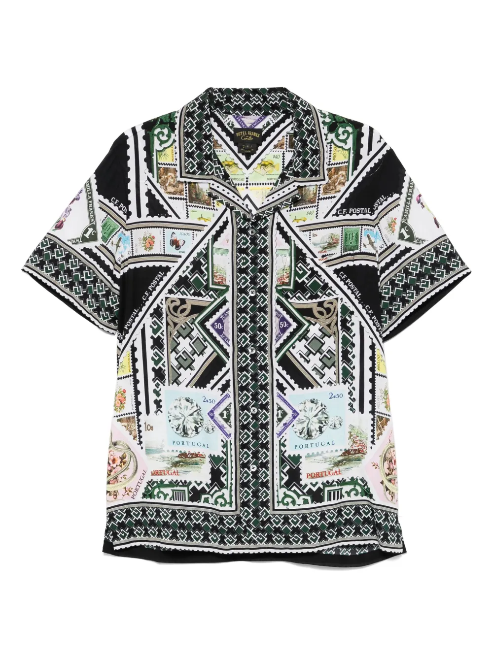 Рубашка с распашным воротником Camilla, белый 
Рубашка с распашным воротником Camilla, белый