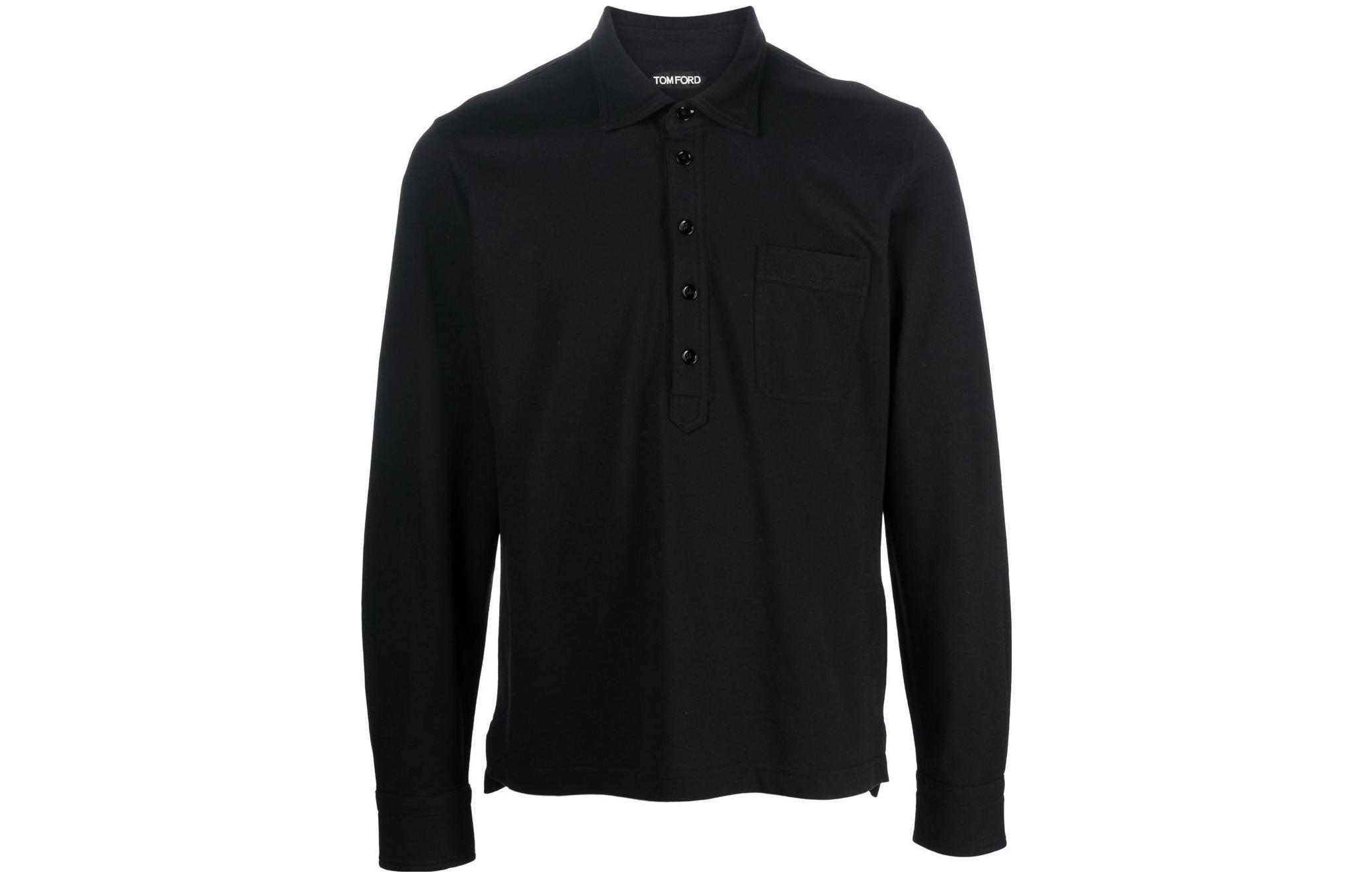 Пуговичная Длинная Поло Футболка TOM FORD, Черный
Пуговичная Длинная Поло Футболка TOM FORD, Черный